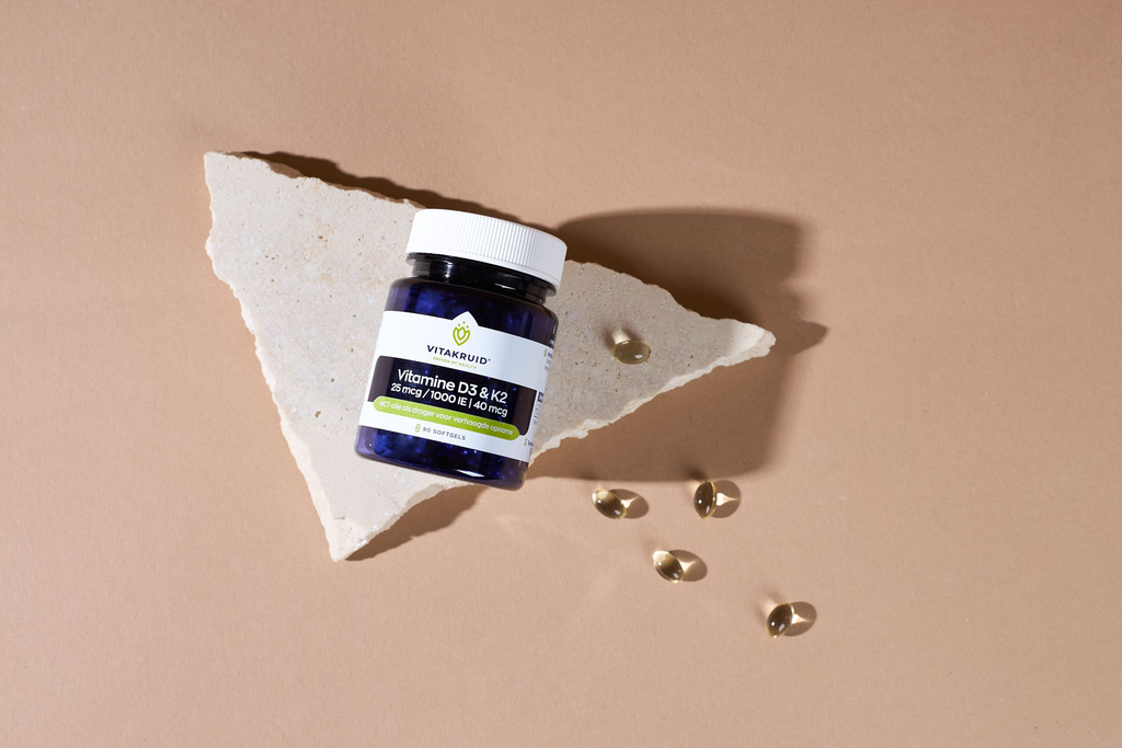Vitakruid vitamine D & K2 softgels (90)